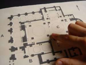 Piantina in rilievo realizzata col fornetto